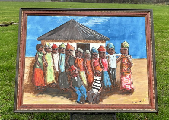 Image 1 of Tijn Noordenbos Schilderij - “Afrika”