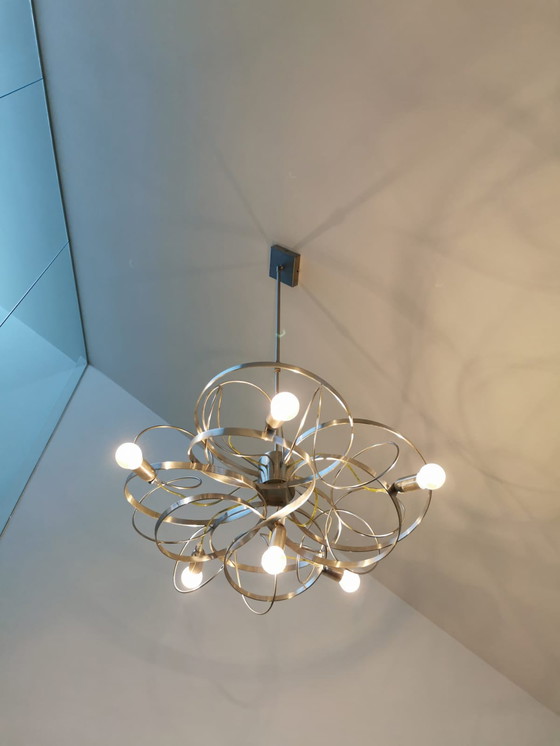 Image 1 of RVS design vide plafonniere hanglamp