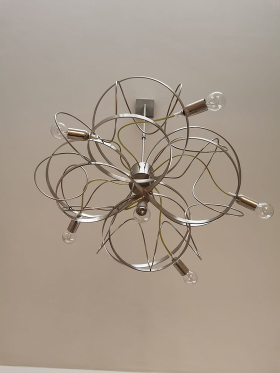 Image 1 of RVS design vide plafonniere hanglamp