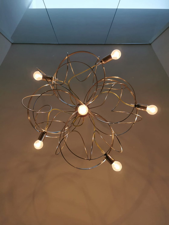 Image 1 of RVS design vide plafonniere hanglamp