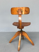 Buffer draaibare Bauhaus vintage stoel