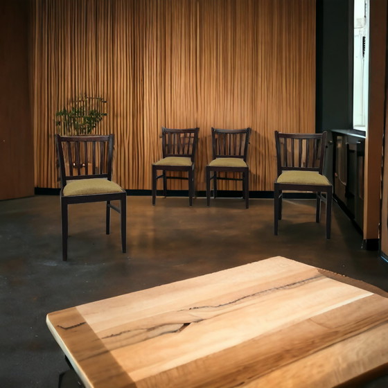 Image 1 of 4x Mid Century eettafel stoelen
