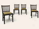 4x Mid Century eettafel stoelen