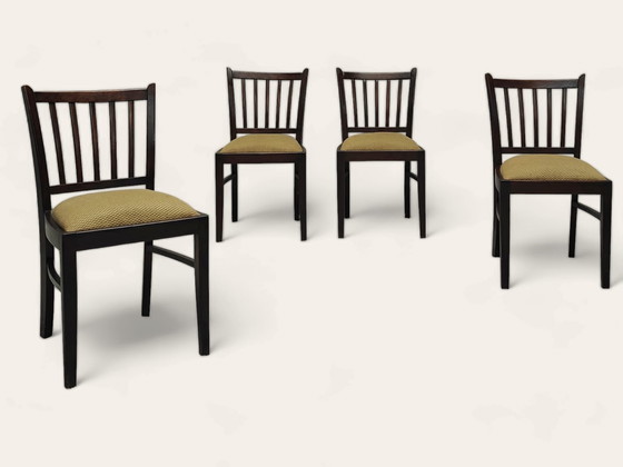 Image 1 of 4x Mid Century eettafel stoelen