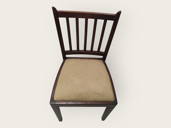 Image 1 of 4x Mid Century eettafel stoelen