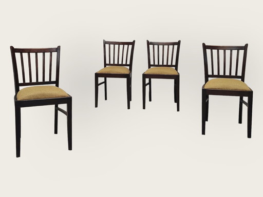 4x Mid Century eettafel stoelen