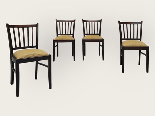 4x Mid Century eettafel stoelen
