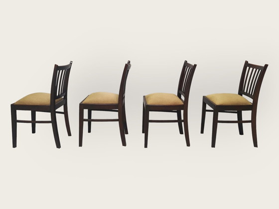 Image 1 of 4x Mid Century eettafel stoelen