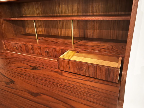Image 1 of Vintage bureautje in teak fineer Denemarken jaren 60.