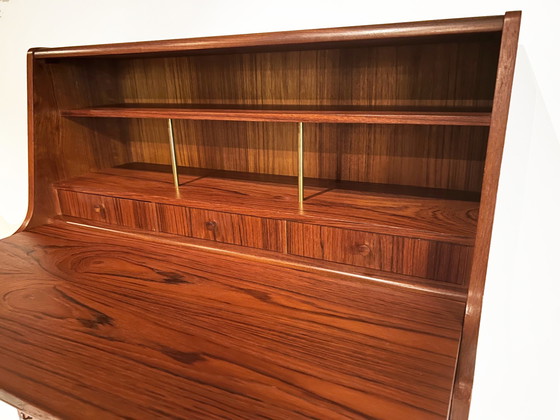 Image 1 of Vintage bureautje in teak fineer Denemarken jaren 60.