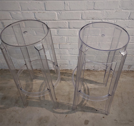 Image 1 of 2 x Kartell Charles Ghost kruk door Philippe Starck