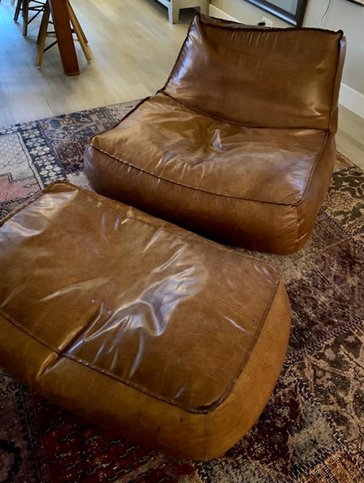 Zoe zitzak met poef Verzelloni