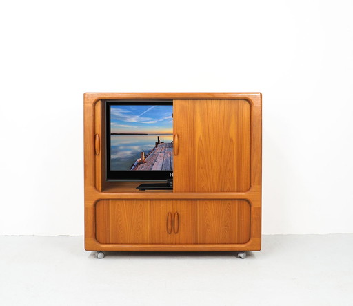 Dyrlund Danish's design teak TV / audio meubel jaren 60