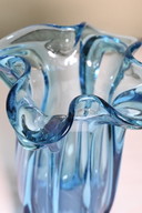 Vintage Blauw zakdoekvaas