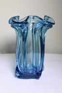 Vintage Blauw zakdoekvaas