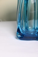 Vintage Blauw zakdoekvaas