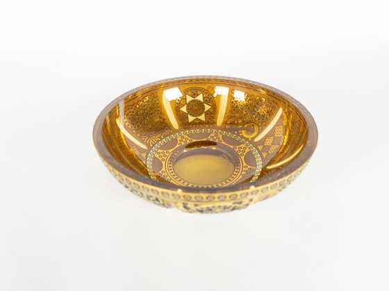 Image 1 of Osmanli Koleksiyonu Pasabahce Magazalari -  24K Goud - limited edition -  verguld - glas - schaal