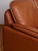 2x De Sede DS 61 leren banken cognac