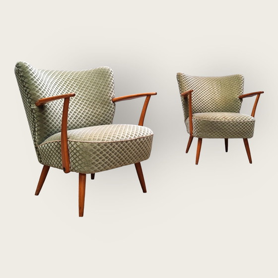 Image 1 of 2x Mid Century fauteuils