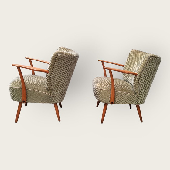 Image 1 of 2x Mid Century fauteuils