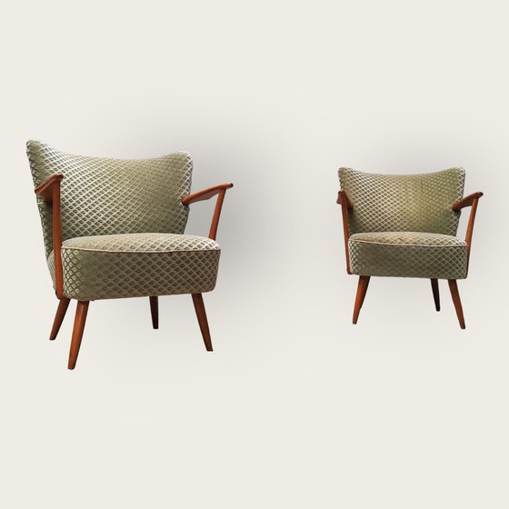 Image 1 of 2x Mid Century fauteuils