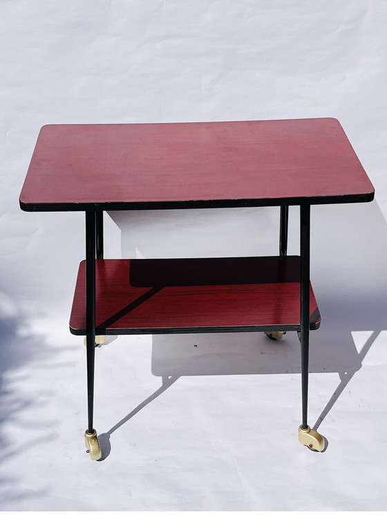 Image 1 of Vintage formica bar kar-tv trolley