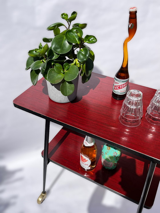 Image 1 of Vintage formica bar kar-tv trolley