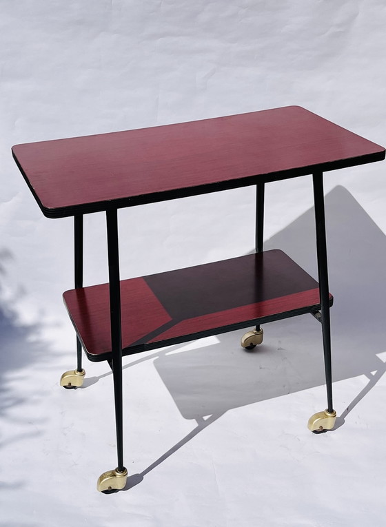 Image 1 of Vintage formica bar kar-tv trolley