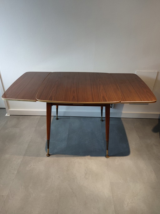 Vintage uitschuifbare eettafel