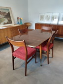 Vintage uitschuifbare eettafel
