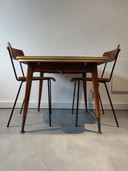 Vintage uitschuifbare eettafel