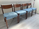 4x Vintage Eetkamerstoelen