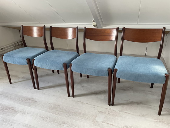 Image 1 of 4x Vintage Eetkamerstoelen