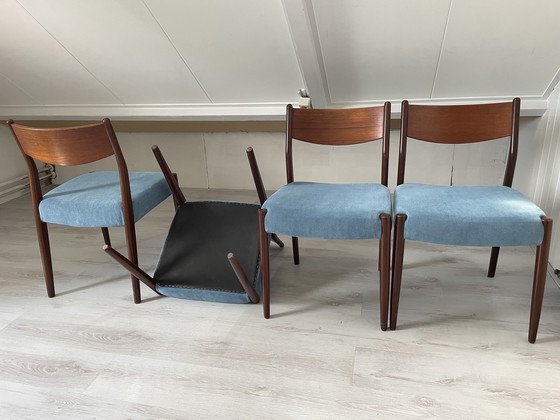 Image 1 of 4x Vintage Eetkamerstoelen