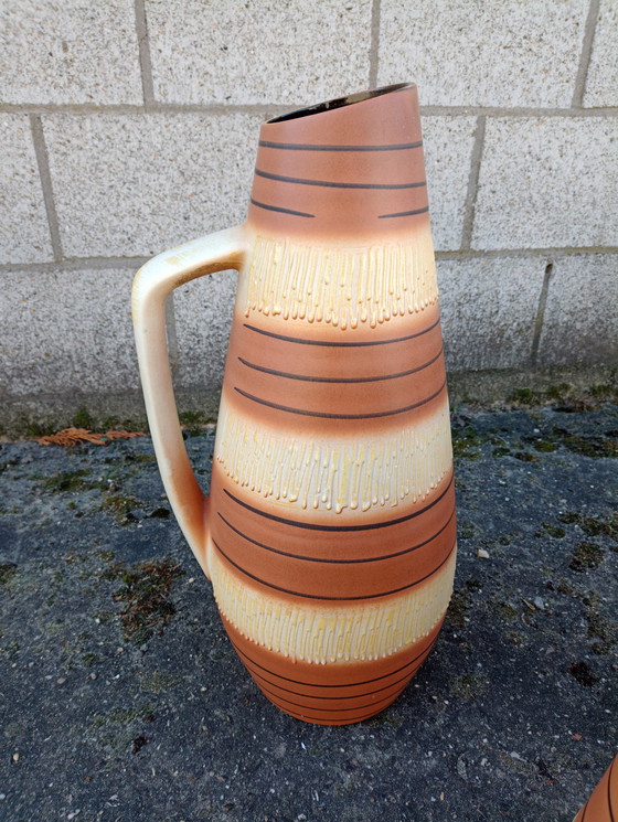 Image 1 of 3x Vintage West-Germany Pottery vloervazen
