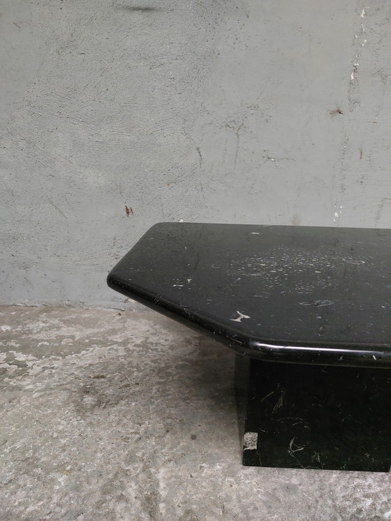 Image 1 of Black marble coffee table