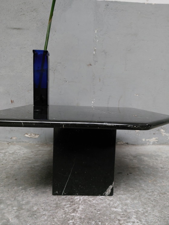 Image 1 of Black marble coffee table