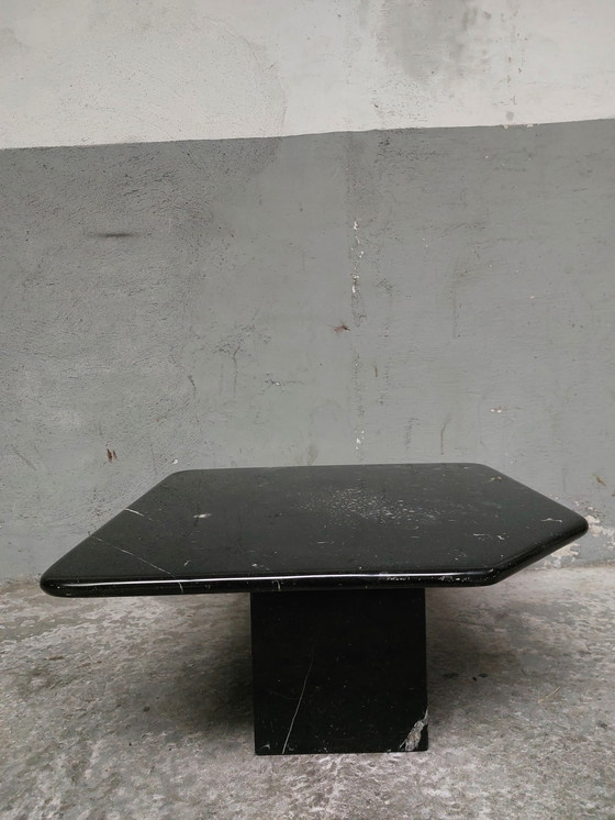 Image 1 of Black marble coffee table