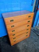 Vintage teak ladenkast jaren 60 
