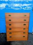 Vintage teak ladenkast jaren 60 