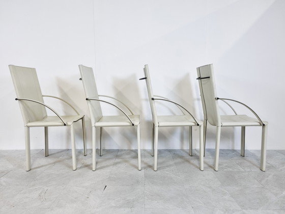 Image 1 of 4 x Carlo Bartoli voor Matteo Grassi eetkamerstoelen