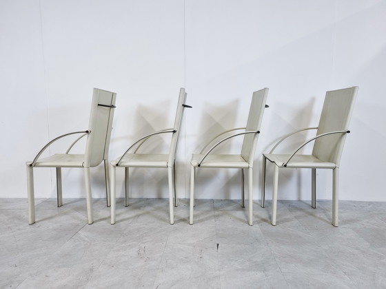 Image 1 of 4 x Carlo Bartoli voor Matteo Grassi eetkamerstoelen