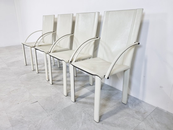 Image 1 of 4 x Carlo Bartoli voor Matteo Grassi eetkamerstoelen