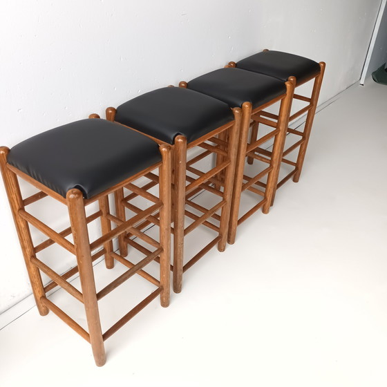 Image 1 of 4x Vintage barkruk