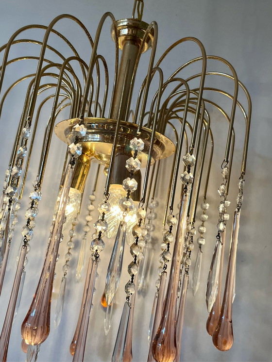 Image 1 of Teardrop lamp vintage retro roze