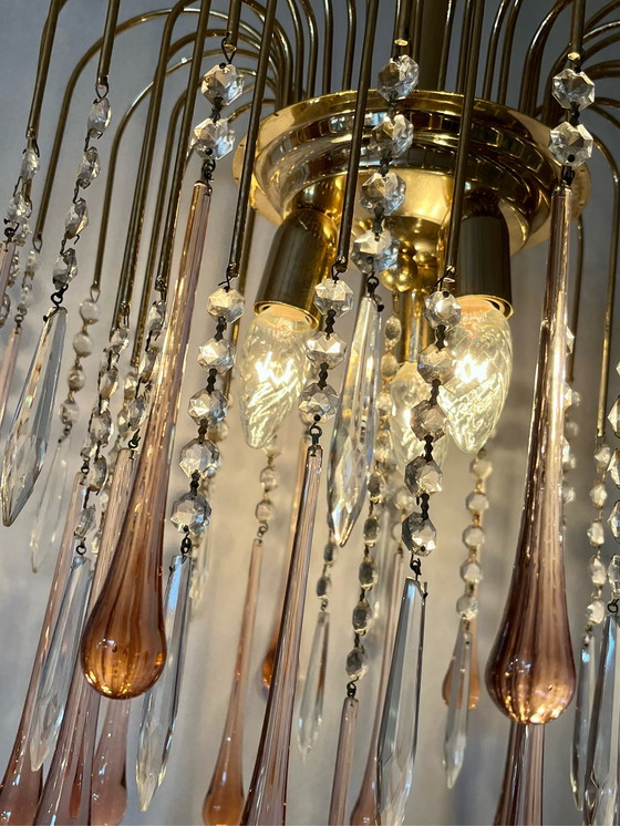 Image 1 of Teardrop lamp vintage retro roze