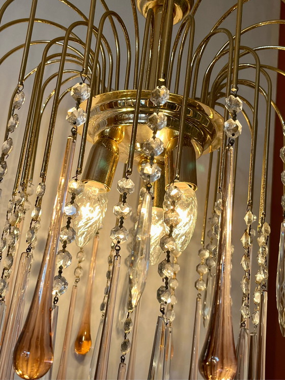 Image 1 of Teardrop lamp vintage retro roze