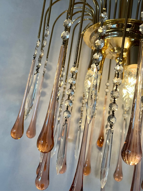 Image 1 of Teardrop lamp vintage retro roze