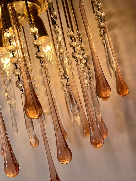 Image 1 of Teardrop lamp vintage retro roze