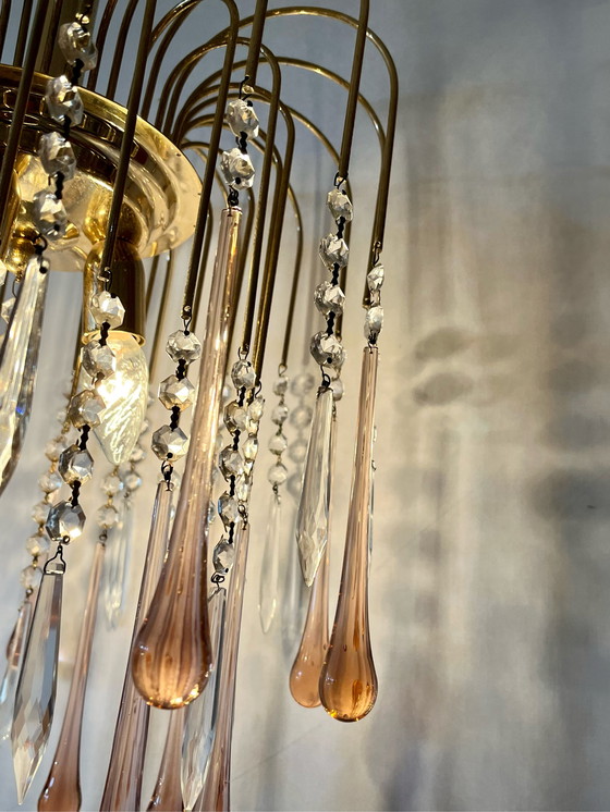 Image 1 of Teardrop lamp vintage retro roze